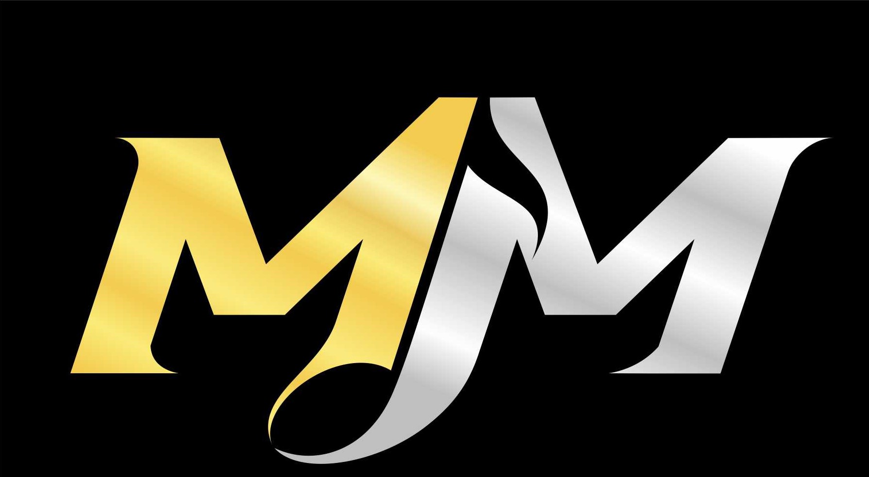 Original MM gold and silver monogram