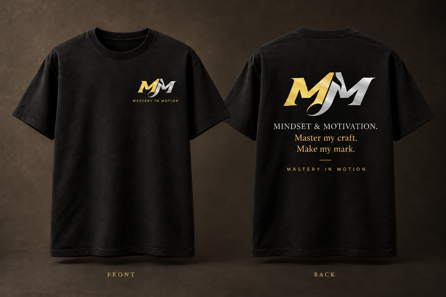 Signature T-shirt front and back concept